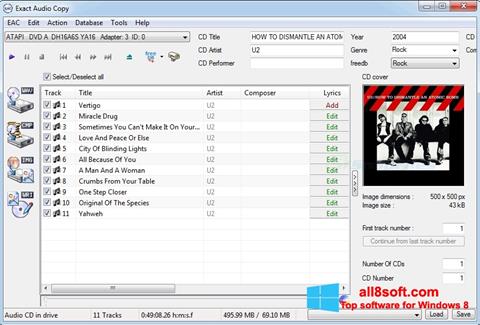 لقطة شاشة Exact Audio Copy لنظام التشغيل Windows 8