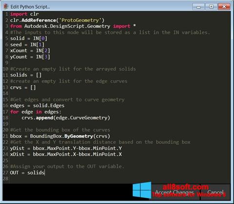 لقطة شاشة Python لنظام التشغيل Windows 8
