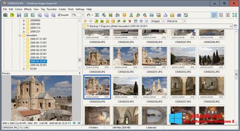 لقطة شاشة FastStone Image Viewer لنظام التشغيل Windows 8