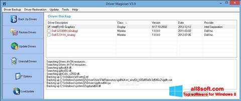 لقطة شاشة Driver Magician لنظام التشغيل Windows 8