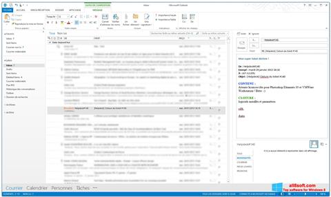 لقطة شاشة Microsoft Outlook لنظام التشغيل Windows 8