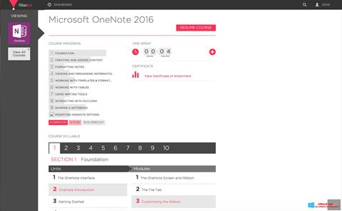 لقطة شاشة Microsoft OneNote لنظام التشغيل Windows 8
