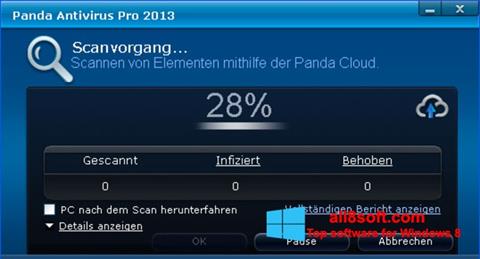 لقطة شاشة Panda Antivirus Pro لنظام التشغيل Windows 8