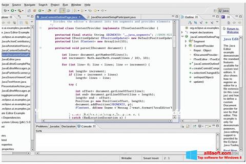لقطة شاشة Java Development Kit لنظام التشغيل Windows 8