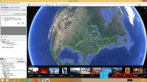 لقطة شاشة Google Earth لنظام التشغيل Windows 8