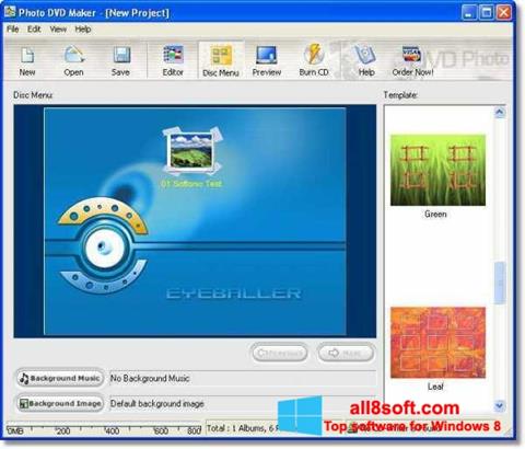 لقطة شاشة DVD Maker لنظام التشغيل Windows 8