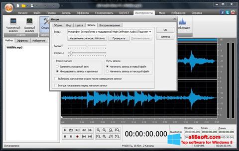 لقطة شاشة AVS Audio Editor لنظام التشغيل Windows 8
