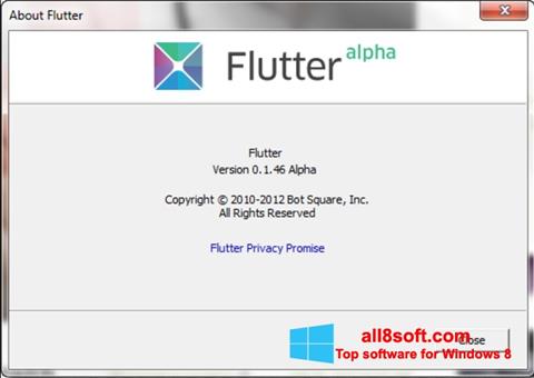 لقطة شاشة Flutter لنظام التشغيل Windows 8