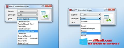 لقطة شاشة ABBYY Screenshot Reader لنظام التشغيل Windows 8