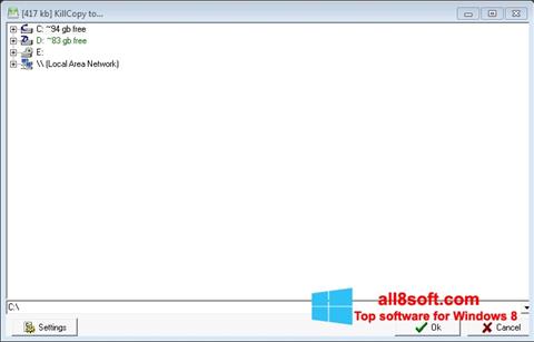 لقطة شاشة KillCopy لنظام التشغيل Windows 8