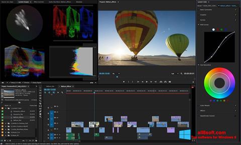 لقطة شاشة Adobe Premiere Pro لنظام التشغيل Windows 8