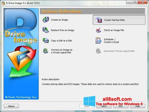 لقطة شاشة R-Drive Image لنظام التشغيل Windows 8