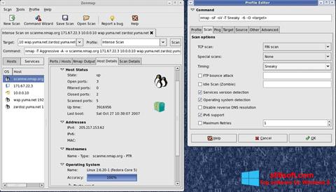 لقطة شاشة Nmap لنظام التشغيل Windows 8