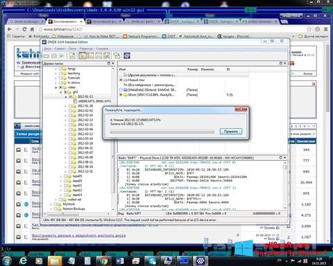 لقطة شاشة DMDE لنظام التشغيل Windows 8