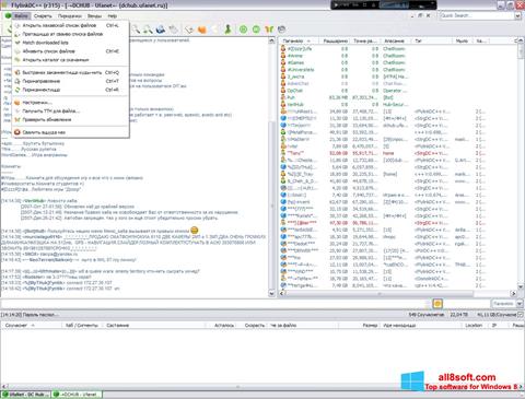 لقطة شاشة FlylinkDC++ لنظام التشغيل Windows 8