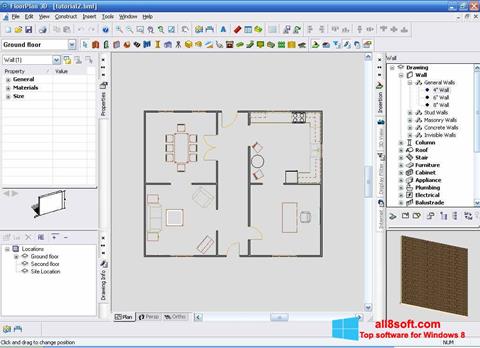 لقطة شاشة FloorPlan 3D لنظام التشغيل Windows 8