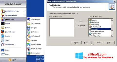 لقطة شاشة ERD Commander لنظام التشغيل Windows 8