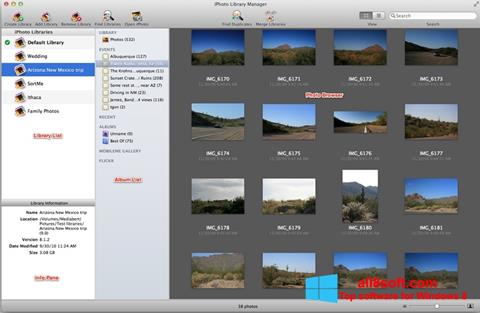 لقطة شاشة iPhoto لنظام التشغيل Windows 8