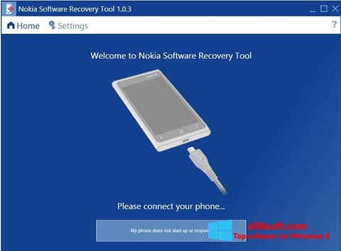 لقطة شاشة Nokia Software Recovery Tool لنظام التشغيل Windows 8