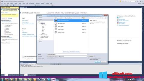 لقطة شاشة Microsoft Visual Basic لنظام التشغيل Windows 8