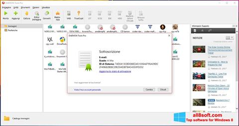لقطة شاشة DAEMON Tools Pro لنظام التشغيل Windows 8