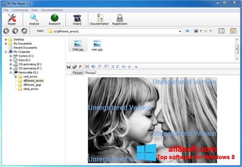 لقطة شاشة File Repair لنظام التشغيل Windows 8