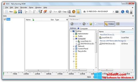 لقطة شاشة Nero Burning ROM لنظام التشغيل Windows 8