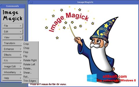 لقطة شاشة ImageMagick لنظام التشغيل Windows 8