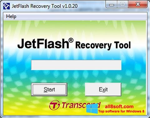 لقطة شاشة JetFlash Recovery Tool لنظام التشغيل Windows 8
