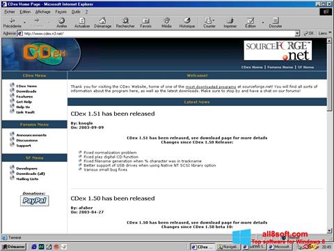 لقطة شاشة CDex لنظام التشغيل Windows 8