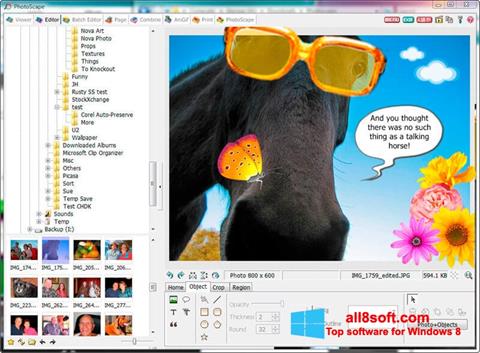 لقطة شاشة PhotoScape لنظام التشغيل Windows 8