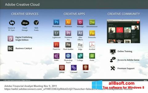 لقطة شاشة Adobe Creative Cloud لنظام التشغيل Windows 8