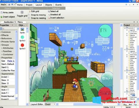 لقطة شاشة Construct Classic لنظام التشغيل Windows 8