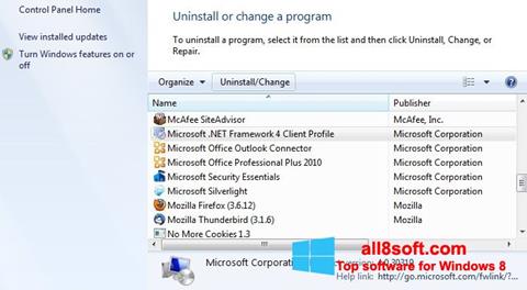 لقطة شاشة Microsoft .NET Framework لنظام التشغيل Windows 8