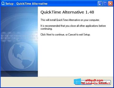 لقطة شاشة QuickTime Alternative لنظام التشغيل Windows 8